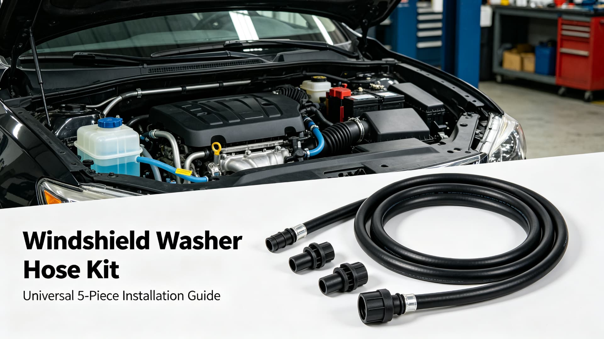 Windshield Washer Hose Kit: Universal 5-Piece Installation Guide — MotiveCrate guide