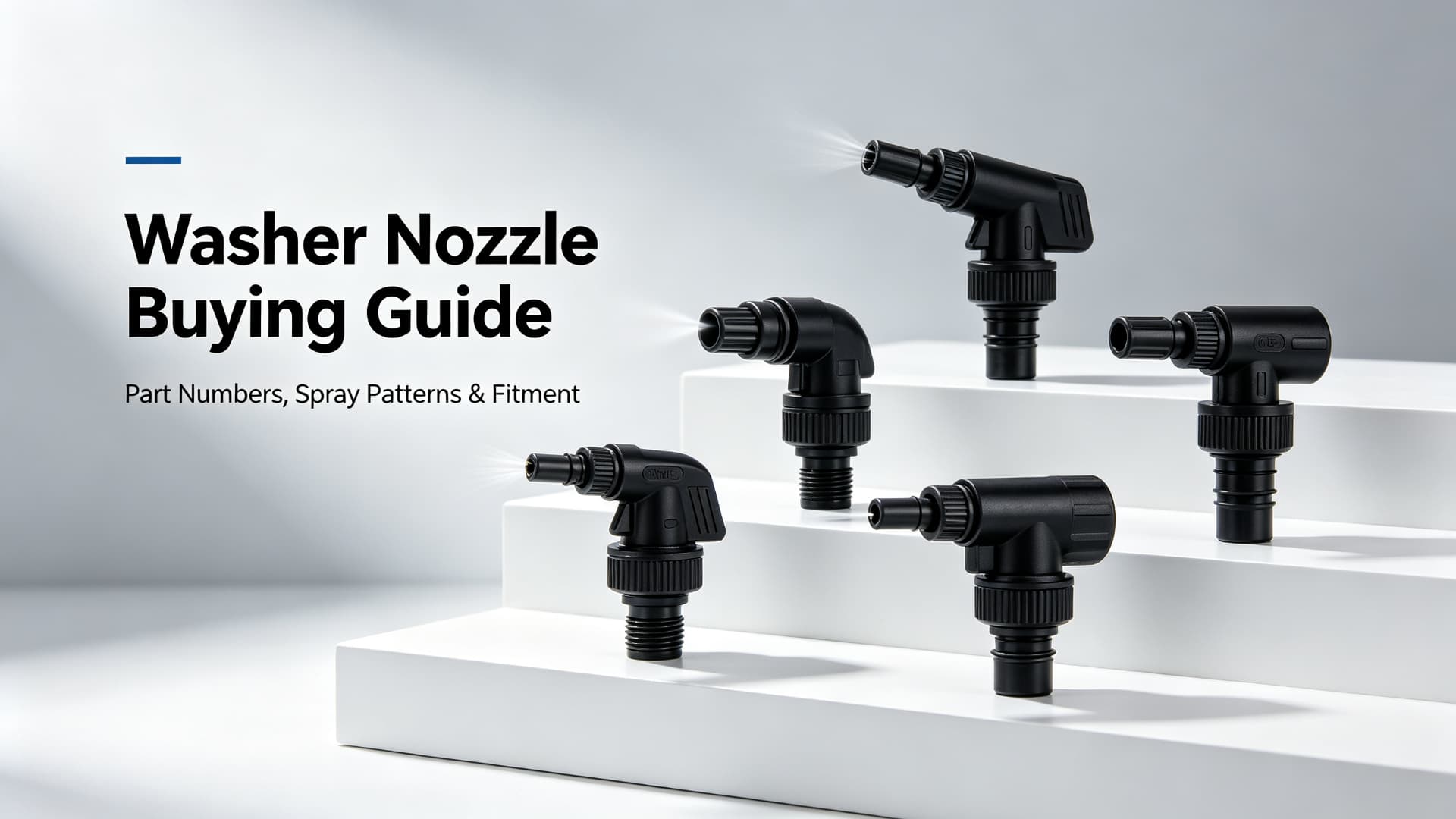 Windshield Washer Nozzle Buying Guide: Part Numbers, Spray Patterns & Fitment — MotiveCrate guide