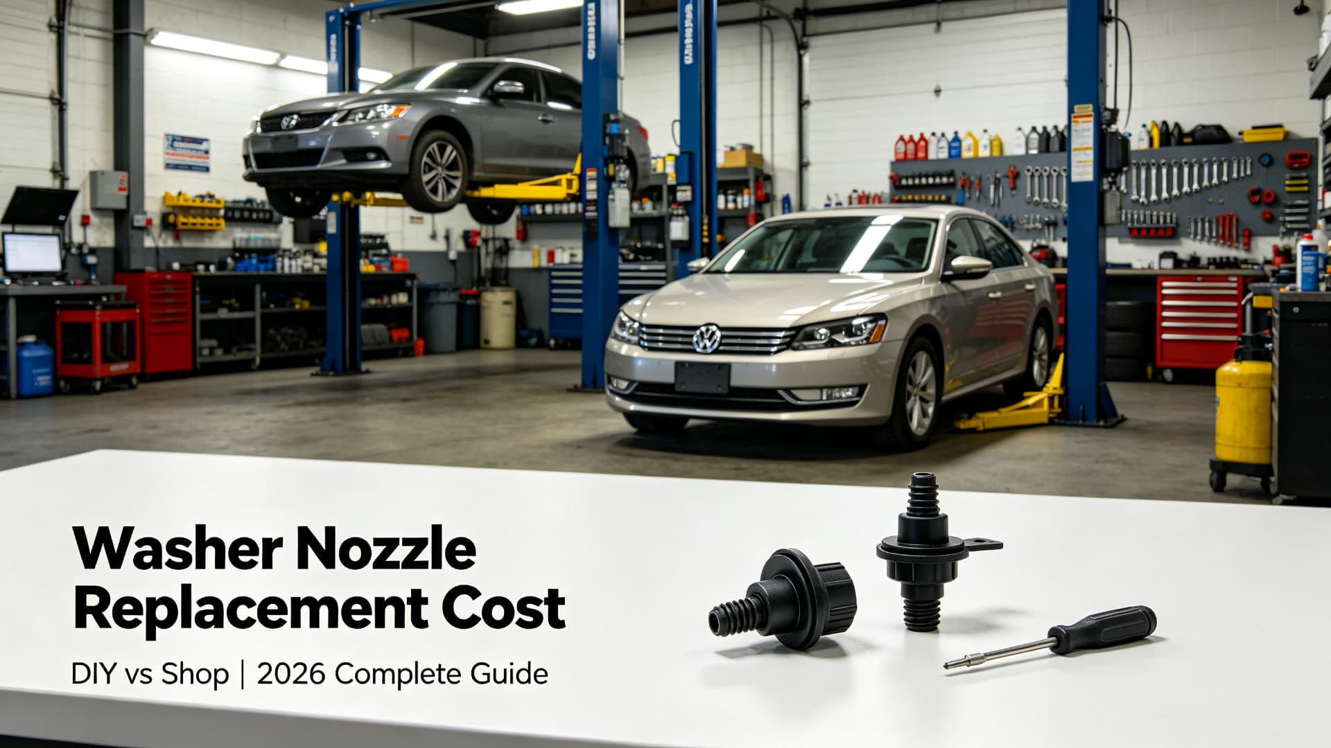 Windshield Washer Nozzle Replacement Cost: DIY vs Shop (2026 Guide) — MotiveCrate guide