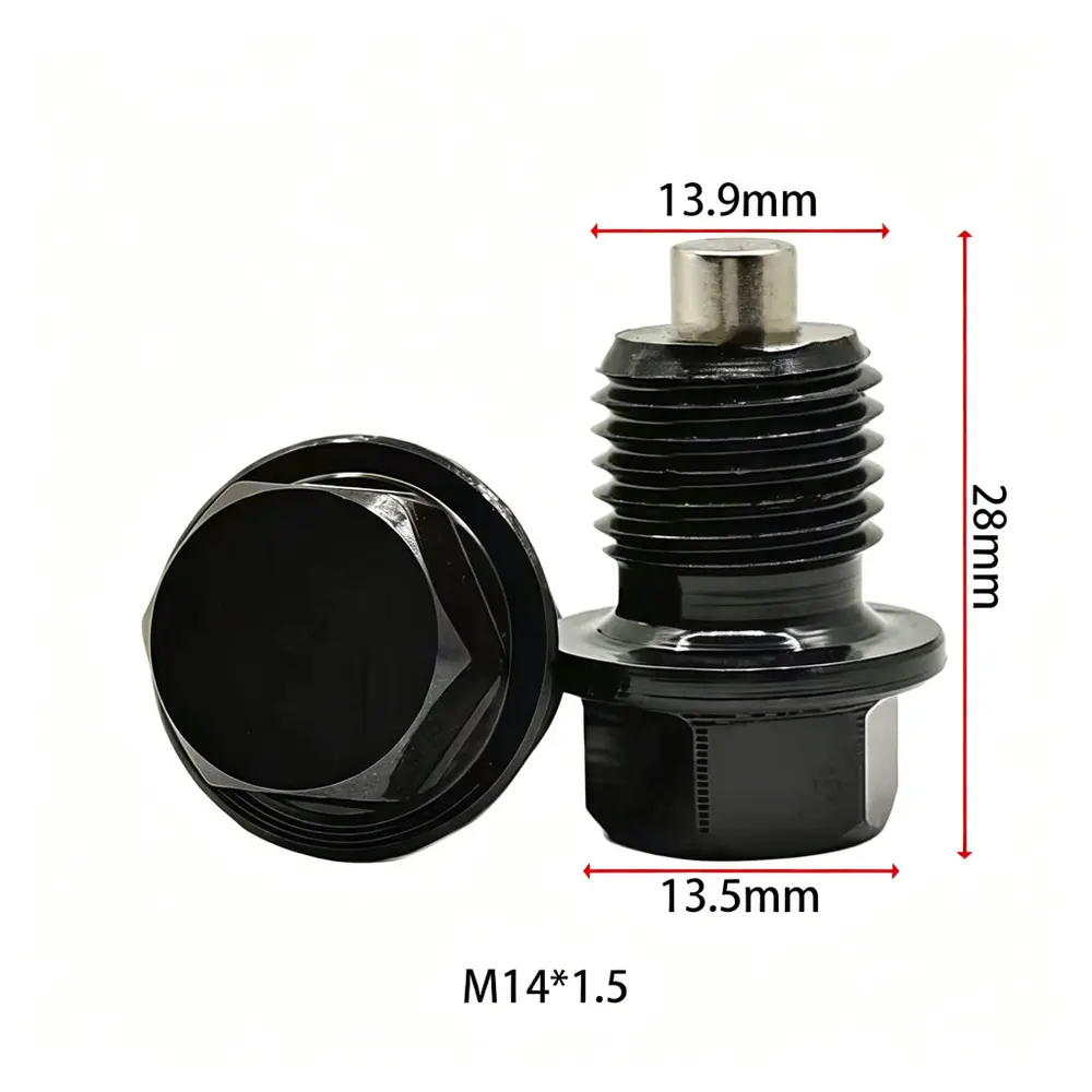 Universal Aluminum Magnetic Oil Drain Plug — product photo 2 of 5 — aftermarket auto part by MotiveCrate
