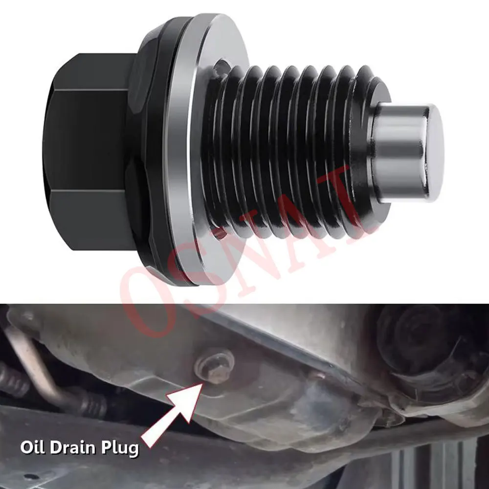 M14 x 1.5 Magnetic Oil Drain Plug - Honda / Changan / Hyundai / Kia — product photo 4 of 5 — aftermarket auto part by MotiveCrate