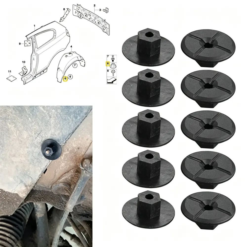 710440312404 Screw & Spring Clip - Mercedes-Benz / BMW — product photo 5 of 5 — aftermarket auto part by MotiveCrate