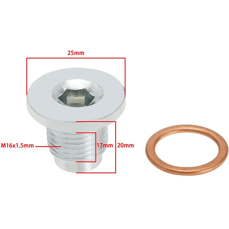 11137585928 BMW/Mini M16 x 1.5 Oil Drain Plug | 11137585928 — product photo 2 of 5 — aftermarket auto part by MotiveCrate