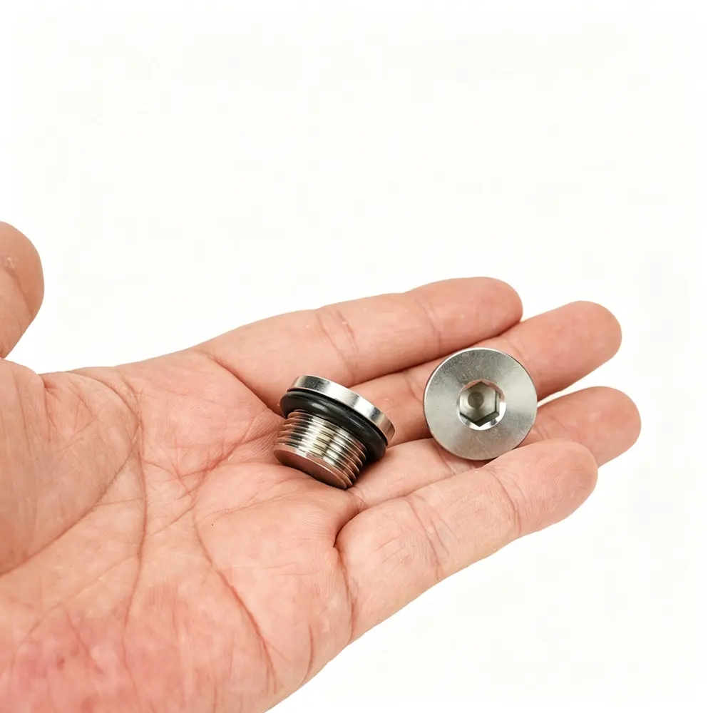 M18 x 1.5 Stainless Steel Oil Drain Plug | M18X1.5-SS — product photo 3 of 4 — aftermarket auto part by MotiveCrate