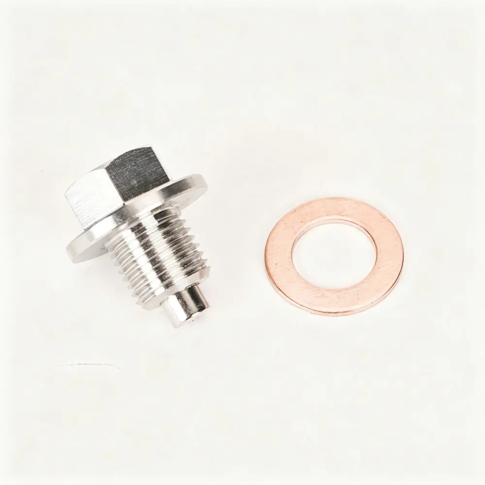 M12 x 1.25 Stainless Steel Magnetic Drain Plug - Toyota/Lexus | M12X1.25-SS-MAG — product photo 3 of 4 — aftermarket auto part by MotiveCrate