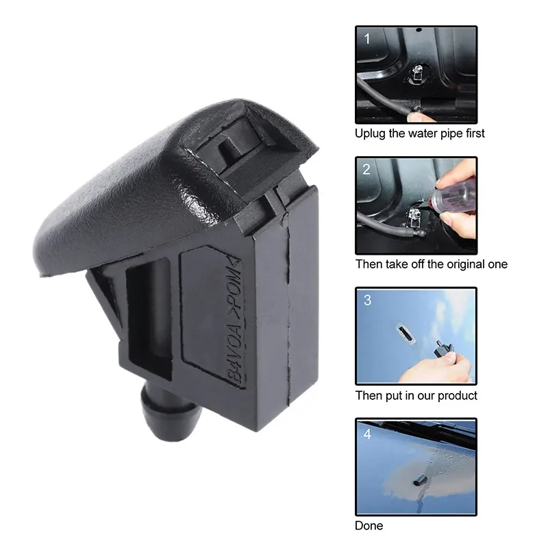 BM5117666AB Windshield Washer Nozzle - Ford Focus / BMW Mini — product photo 4 of 5 — aftermarket auto part by MotiveCrate