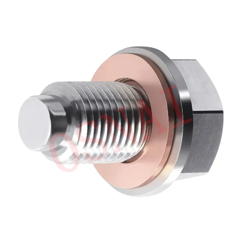 M14 x 1.5 Stainless Steel Magnetic Oil Drain Plug | M14X1.5-SS — product photo 4 of 5 — aftermarket auto part by MotiveCrate