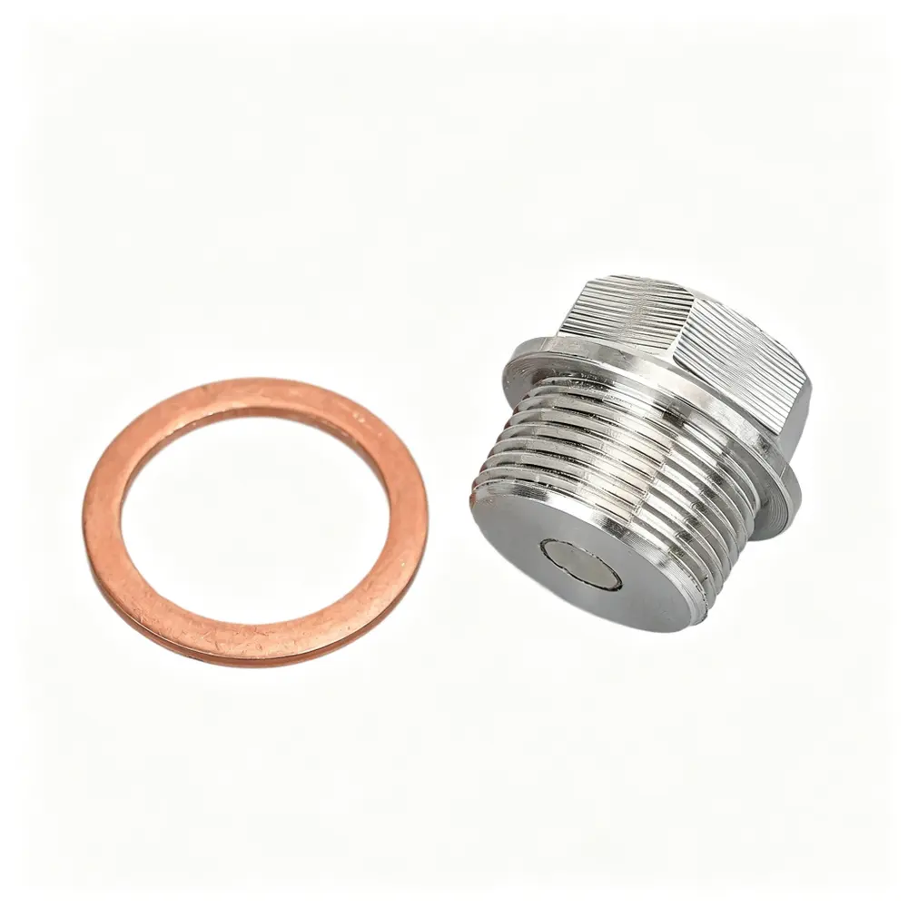 M24 x 1.5 Stainless Steel Oil Drain Plug with Gasket - BMW — product photo 1 of 4 — aftermarket auto part by MotiveCrate