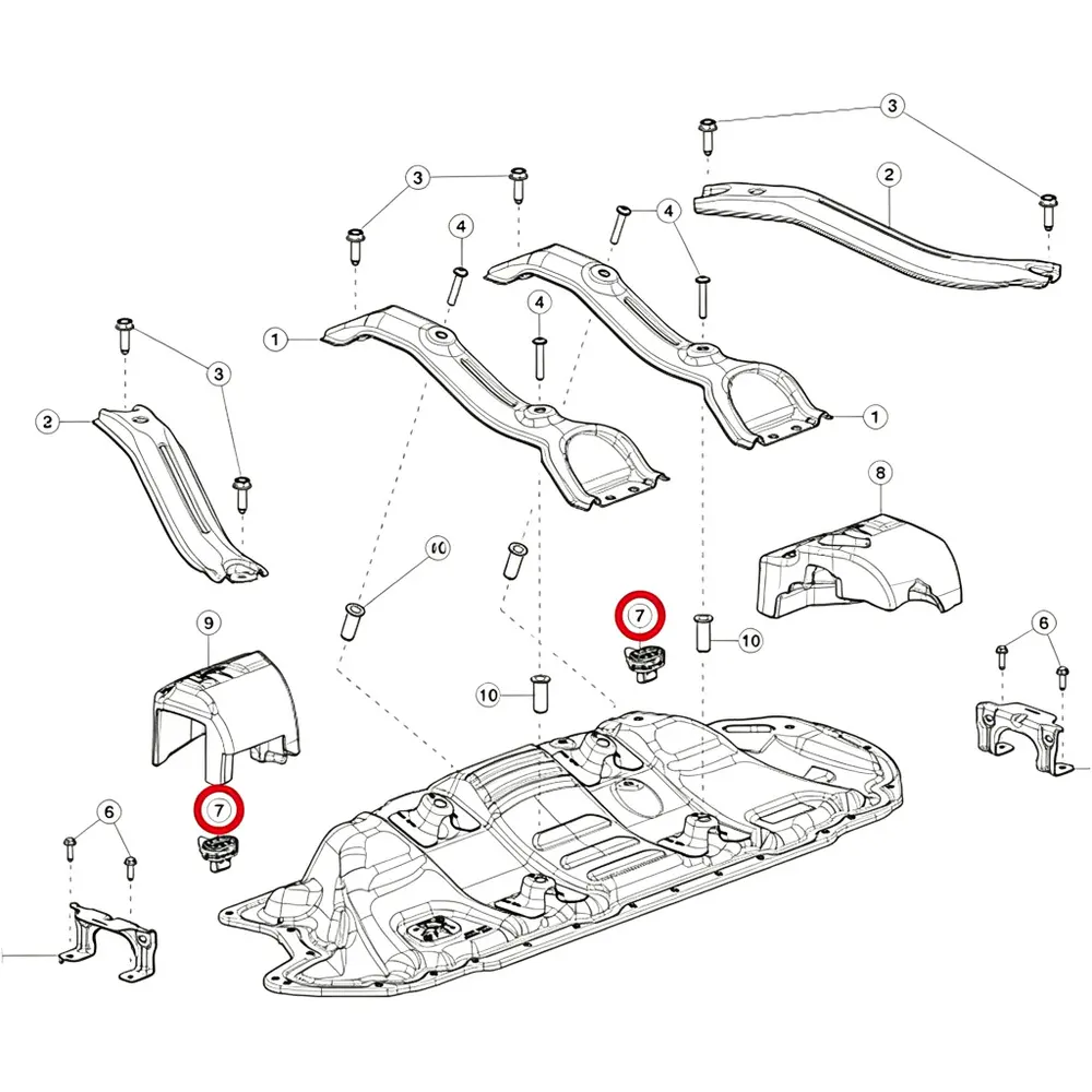 1099583 Seat Clip - Tesla — product photo 4 of 5 — aftermarket auto part by MotiveCrate