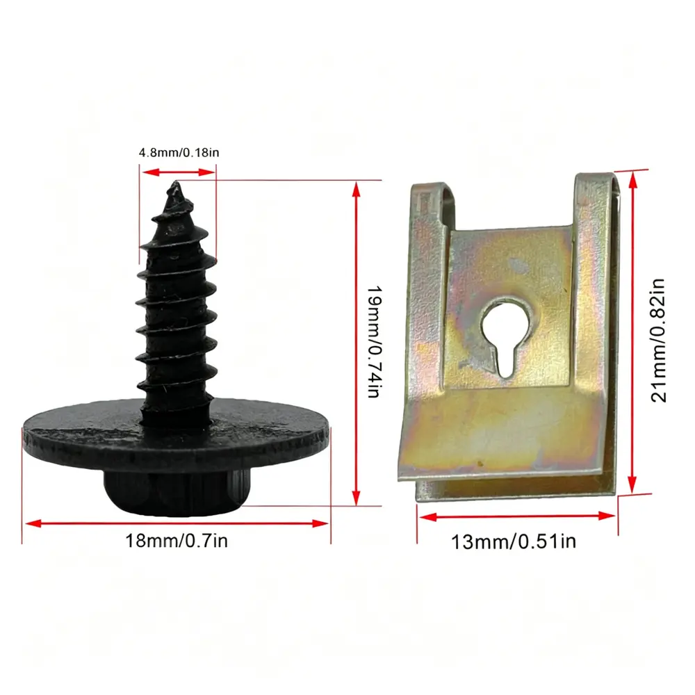 1041230645006 Screw & Spring Clip - Mercedes-Benz / BMW — aftermarket auto part by MotiveCrate