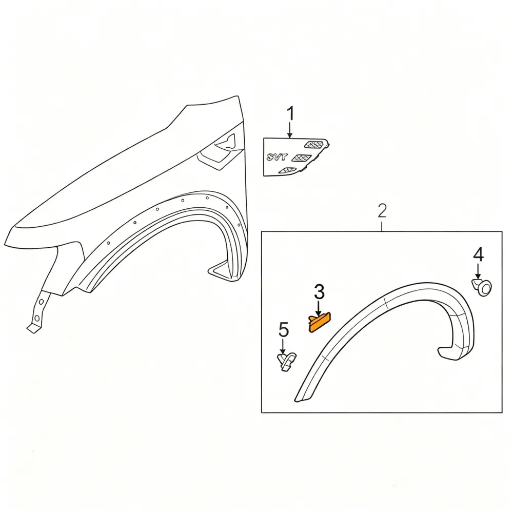 W790216-S900 Fender & Wheel Arch Clip - Ford — product photo 4 of 4 — aftermarket auto part by MotiveCrate
