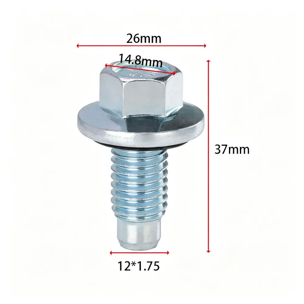 11562588 Oil Drain Plug with Gasket - Buick / Cadillac / Chevrolet / GMC / Opel — product photo 1 of 4 — aftermarket auto part by MotiveCrate