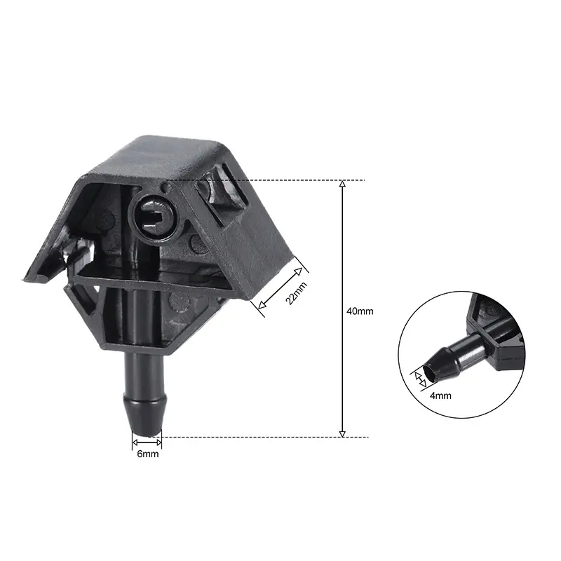 28932-JD000 Windshield Washer Nozzle - Nissan Qashqai / X-Trail — product photo 2 of 4 — aftermarket auto part by MotiveCrate
