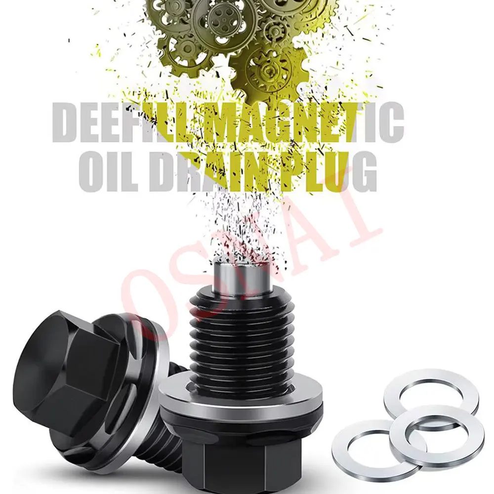 M14 x 1.5 Magnetic Oil Drain Plug - Honda / Changan / Hyundai / Kia — product photo 5 of 5 — aftermarket auto part by MotiveCrate