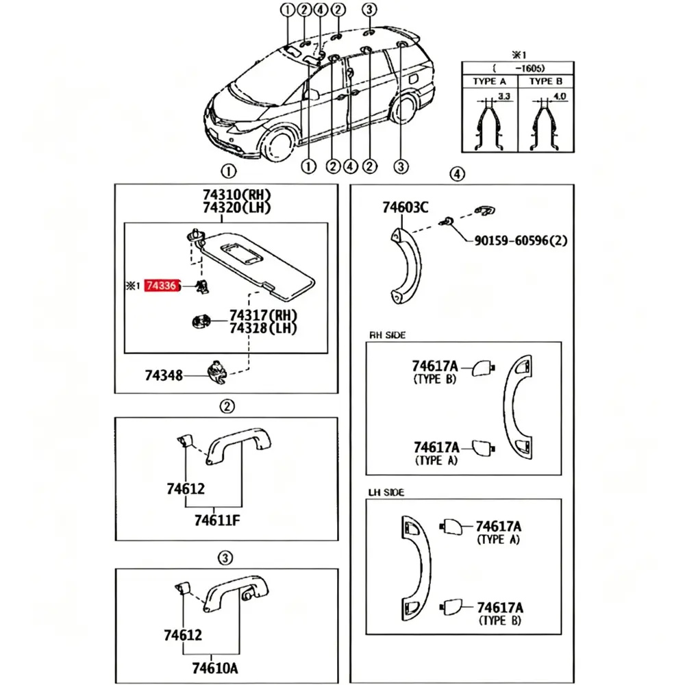 7433652010 Screw & Spring Clip - Toyota / Lexus — product photo 3 of 4 — aftermarket auto part by MotiveCrate