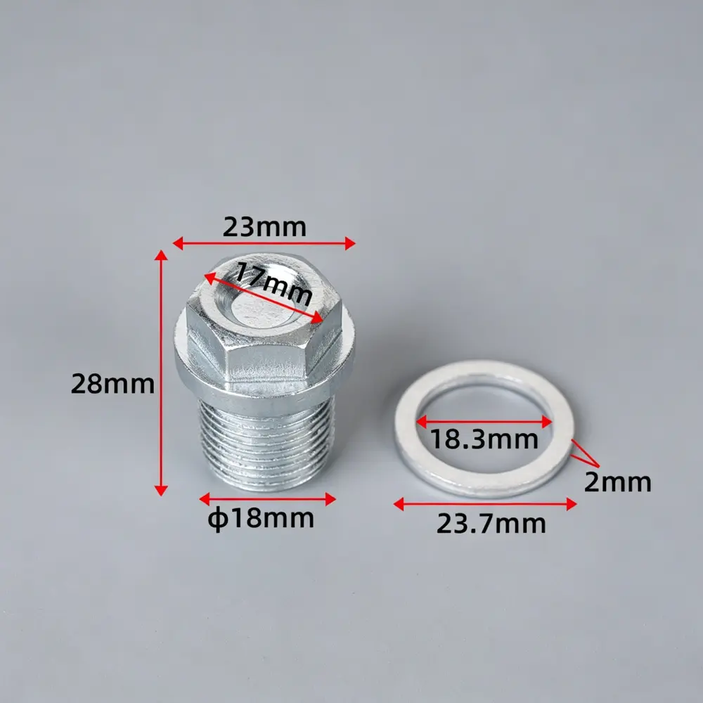 986833 Volvo/Ford/Land Rover Oil Drain Plug with Seal | 986833 — product photo 2 of 4 — aftermarket auto part by MotiveCrate