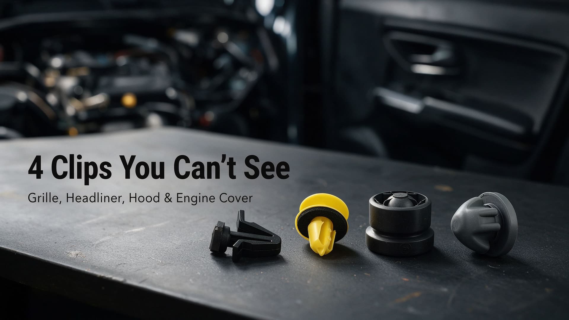 Four Clips You Fit Without Seeing Them: Grille, Headliner, Hood and Engine Cover — MotiveCrate guide