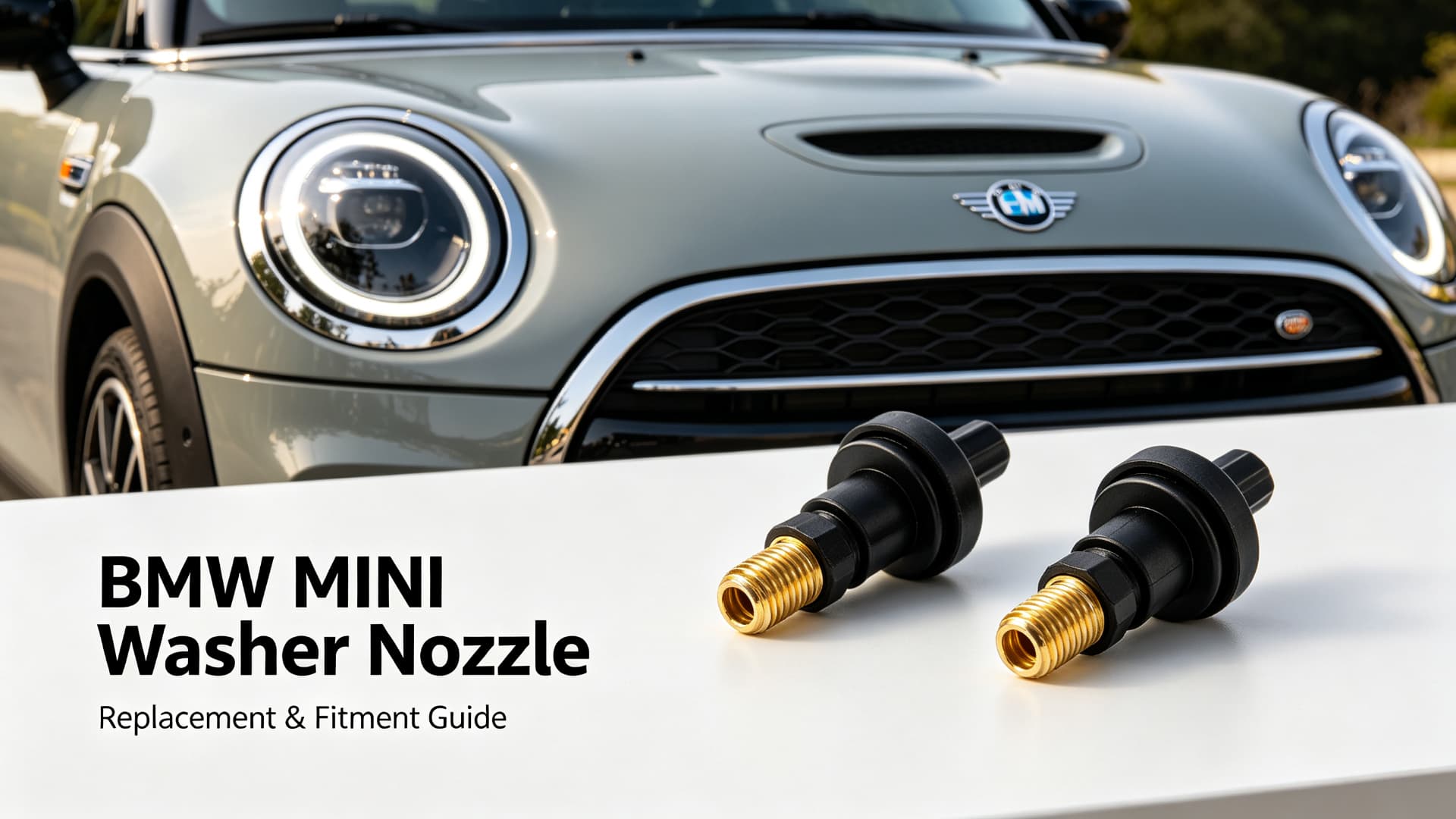 BMW and MINI windshield washer nozzle replacement guide cover – MotiveCrate