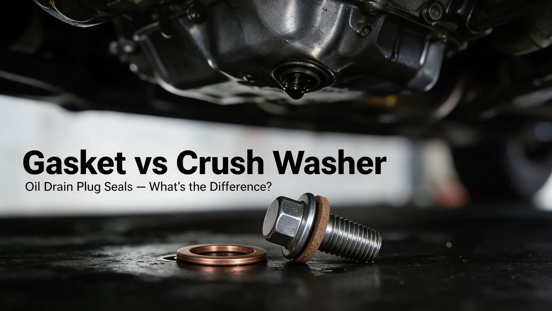 Oil Drain Plug Gasket vs Crush Washer: What’s the Difference? — MotiveCrate guide