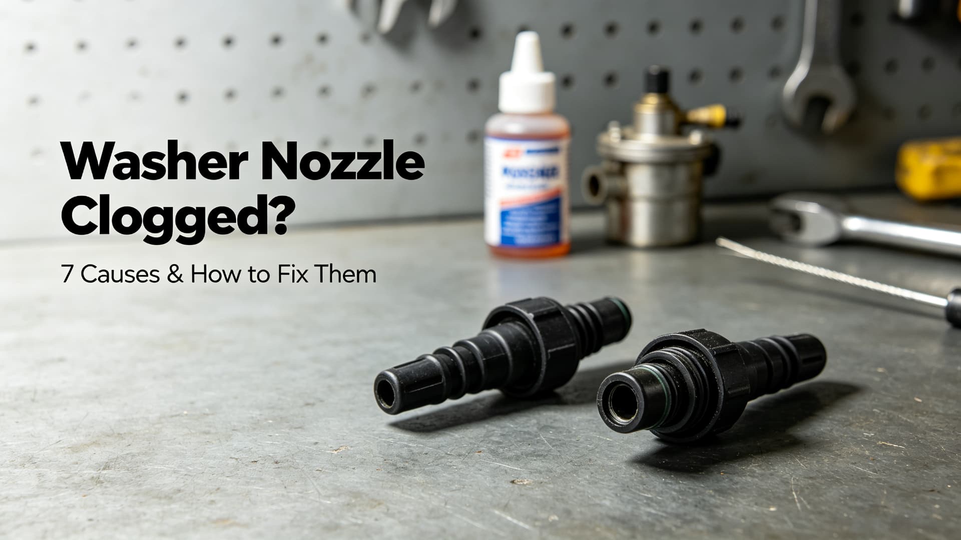 Windshield Washer Nozzle Clogged? 7 Causes and How to Fix Them — MotiveCrate guide cover