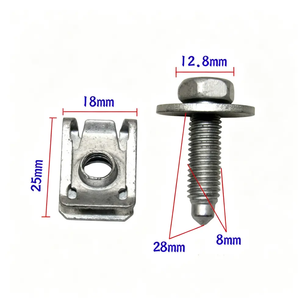 709663778027 Screw & Spring Clip - Mercedes-Benz — aftermarket auto part by MotiveCrate