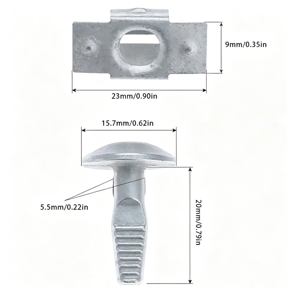 712750476036 Screw & Spring Clip - Peugeot — aftermarket auto part by MotiveCrate
