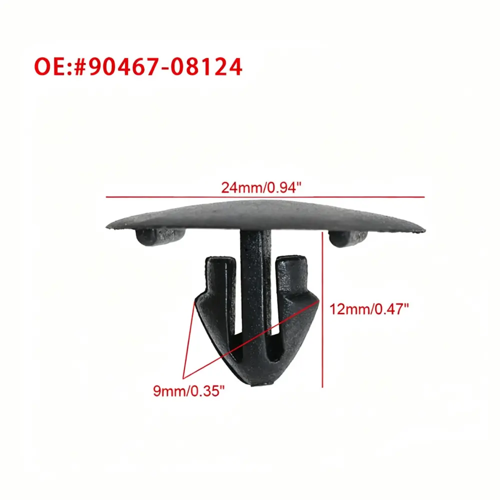 90467-08124 Hood Clip - Toyota / Lexus — aftermarket auto part by MotiveCrate